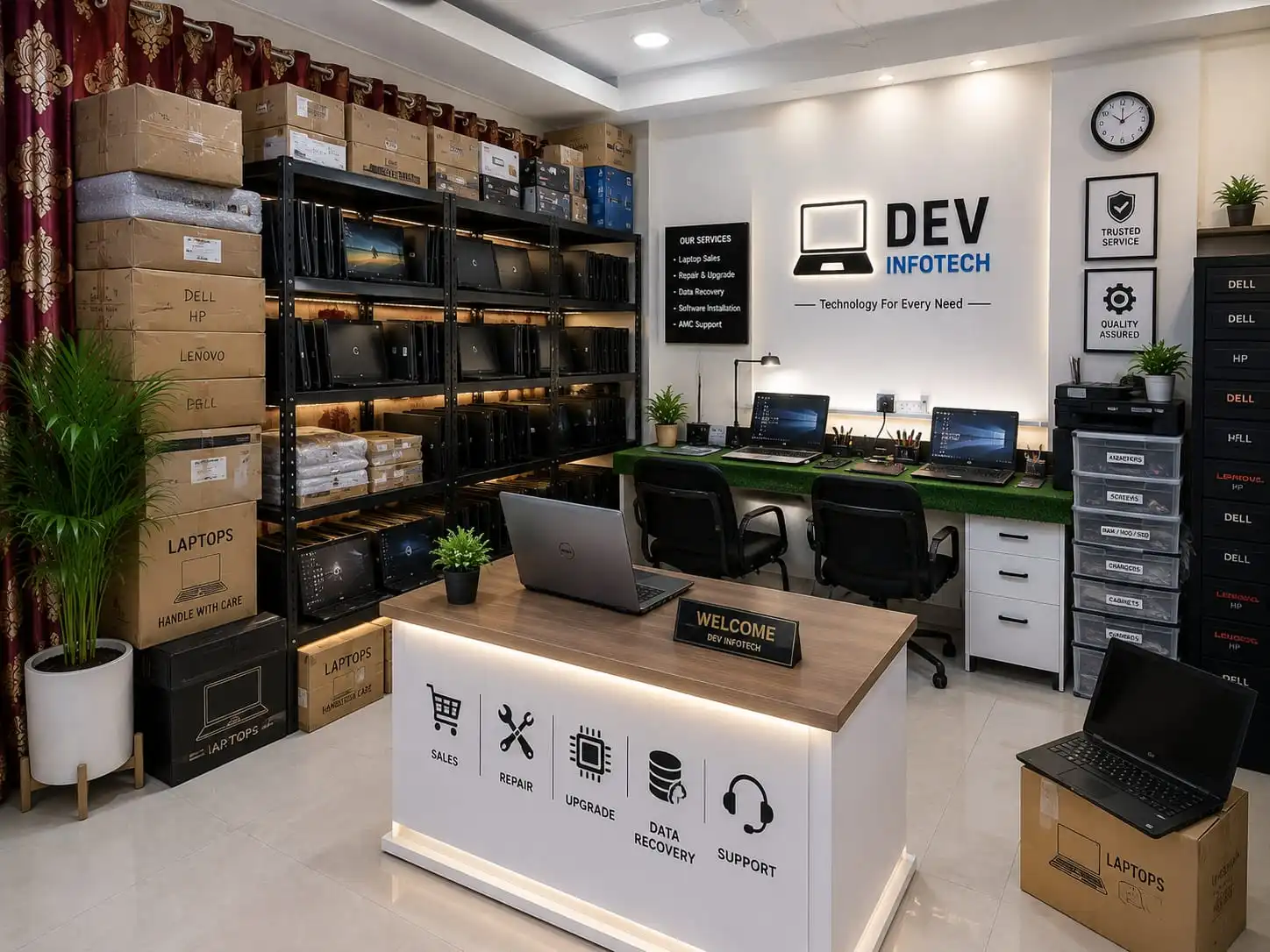 Dev Infotech Showroom & Service Center in Delhi